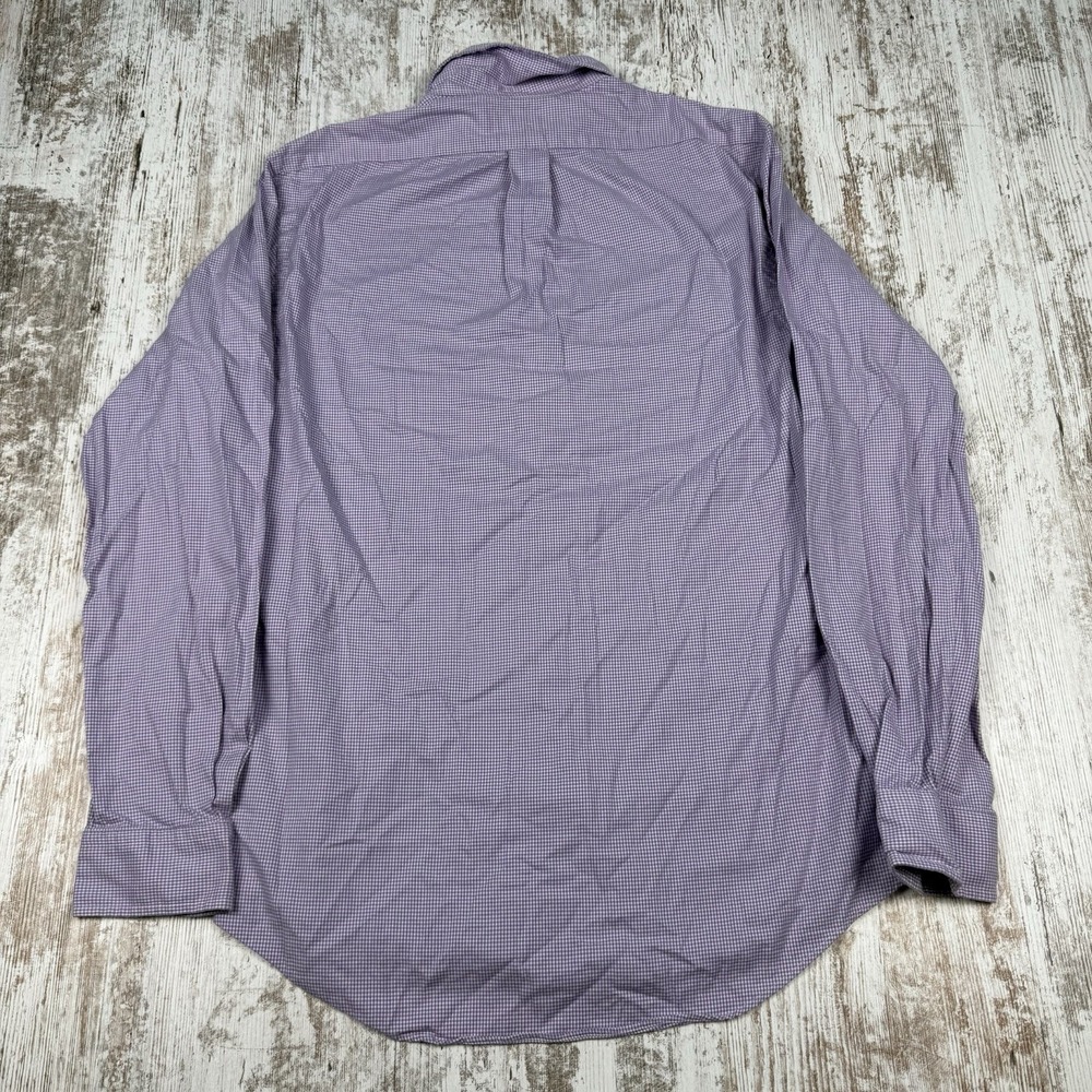 Ralph Lauren Button Down Shirt Sz M Check Long Sleeve Casual  Dad Business‎ - Picture 3 of 8